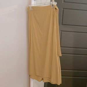 Mustard Wrap Skirt